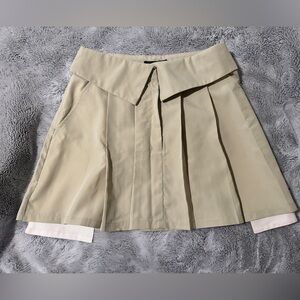 Boohoo Cream Skirt